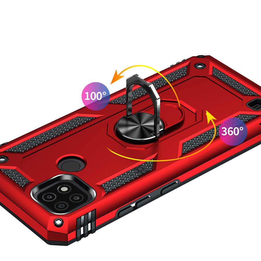 Realme C21 Kılıf Zore Vega Kapak Mavi