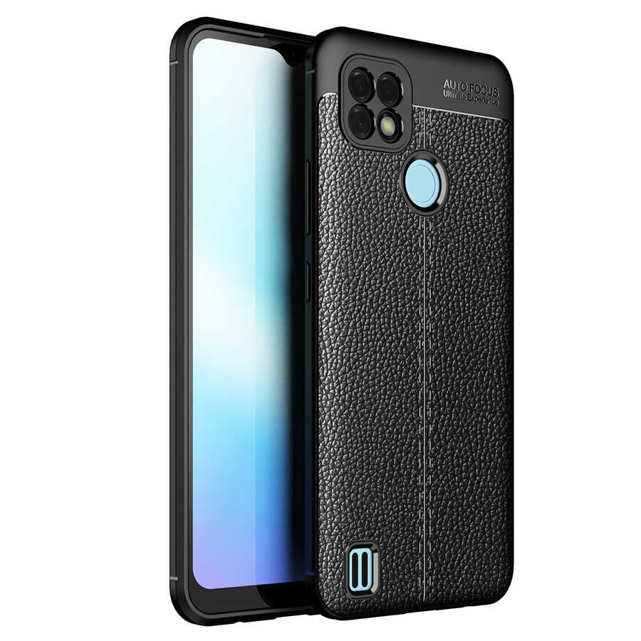 Realme C25 Kılıf Zore Niss Silikon Kapak Siyah