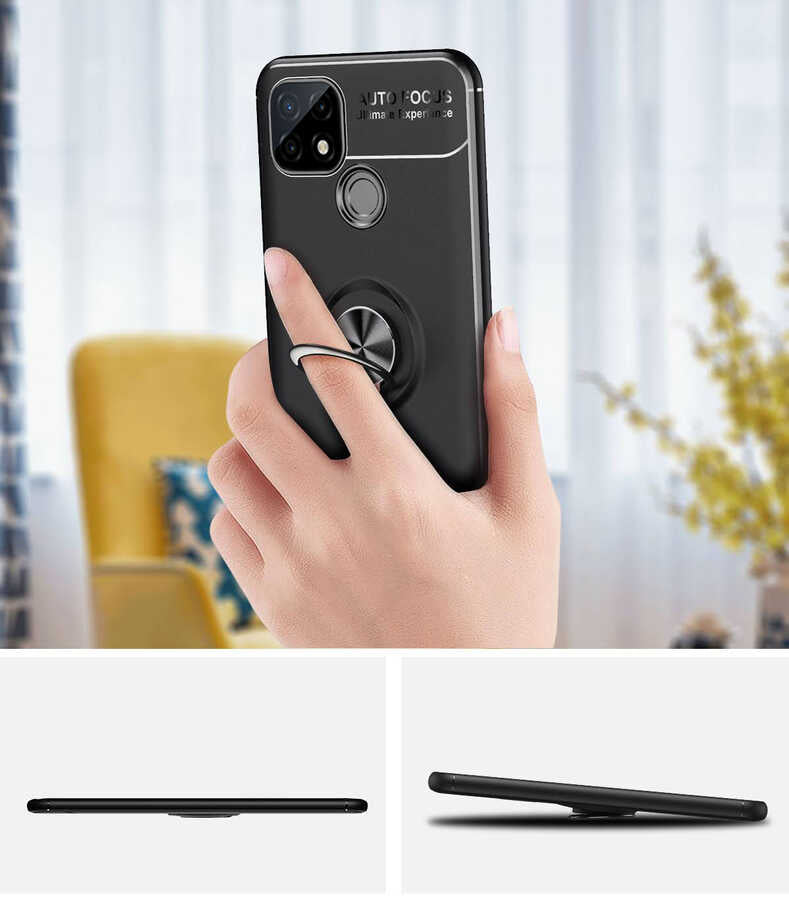 Realme C25 Kılıf Zore Ravel Silikon Kapak Mavi