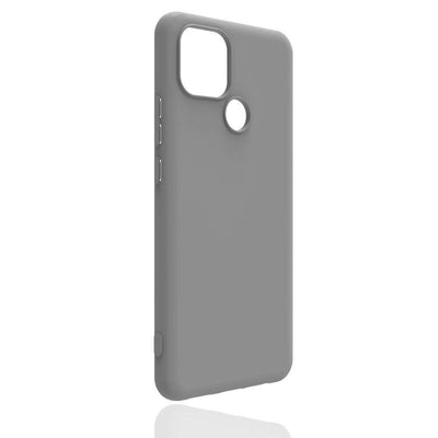 Realme C25Y Kılıf Zore Biye Silikon Gri