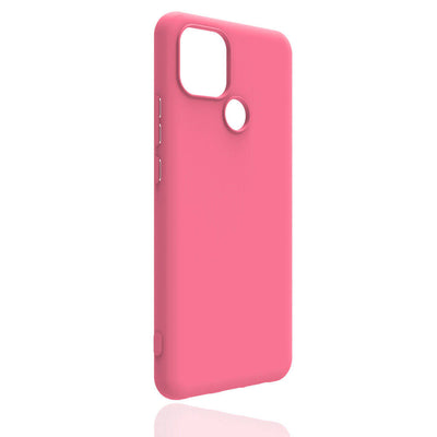 Realme C25Y Kılıf Zore Biye Silikon Pembe