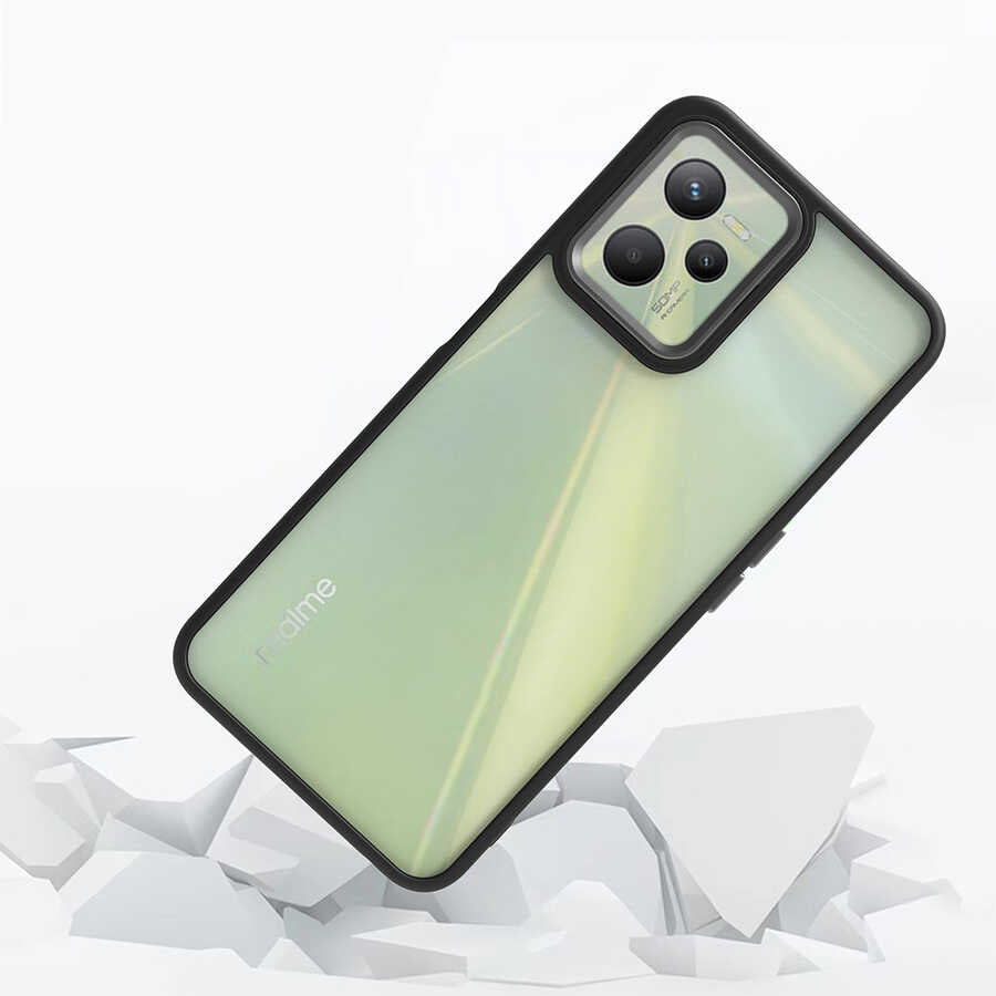 Realme C35 Kılıf Zore Flora Kapak Lila