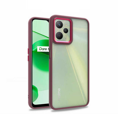 Realme C35 Kılıf Zore Flora Kapak Kırmızı