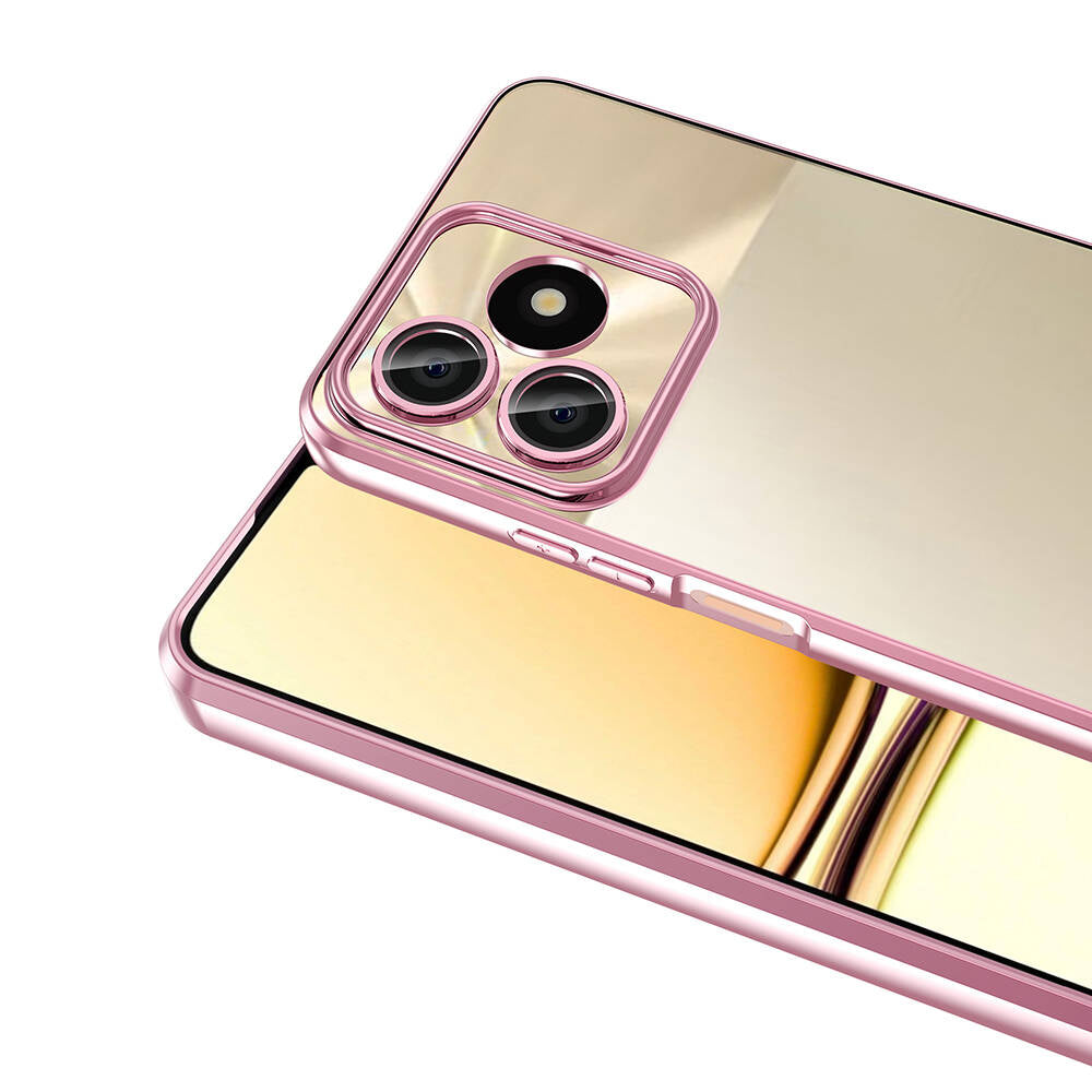 Realme C53 Kılıf Kamera Korumalı Logo Gösteren Zore Omega Kapak Derin Mor