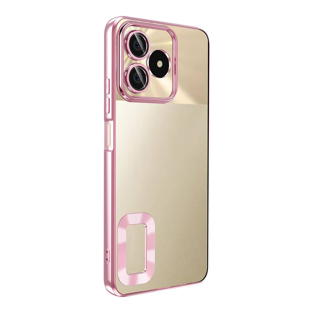 Realme C53 Kılıf Kamera Korumalı Logo Gösteren Zore Omega Kapak Lila