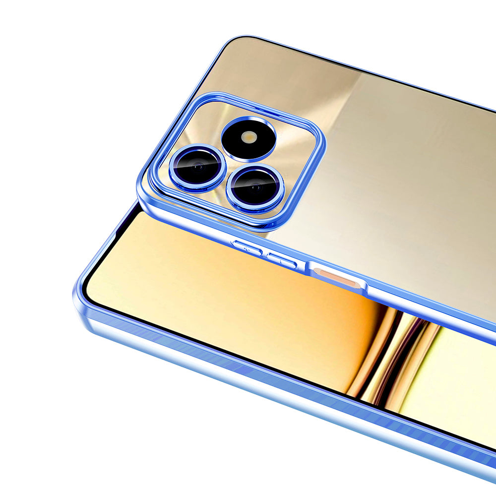 Realme C53 Kılıf Kamera Korumalı Logo Gösteren Zore Omega Kapak Siyah