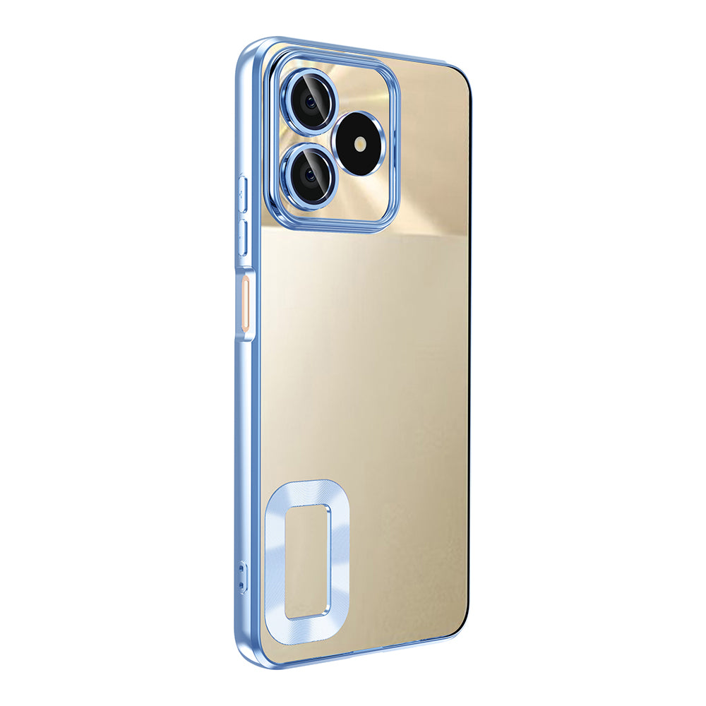 Realme C53 Kılıf Kamera Korumalı Logo Gösteren Zore Omega Kapak Lila