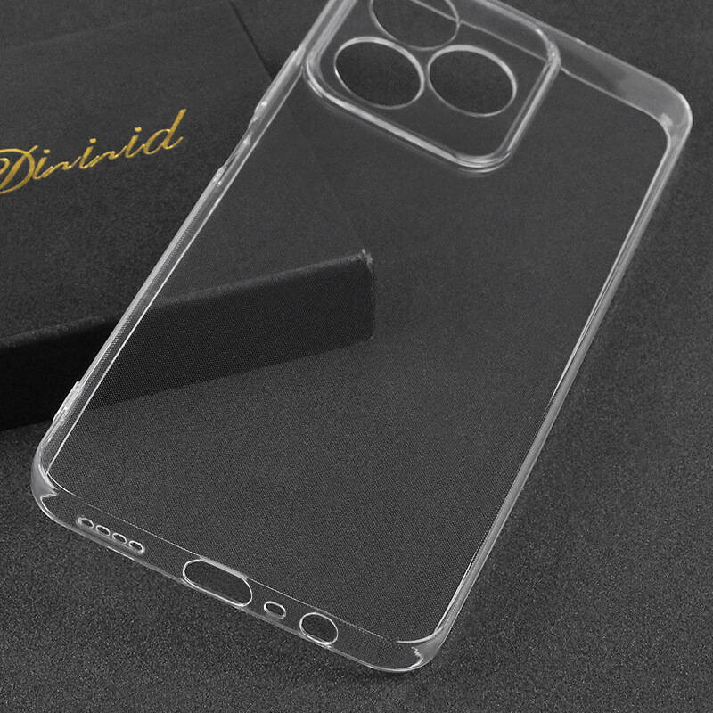 Realme C53 Kılıf Zore Süper Silikon Kapak Renksiz