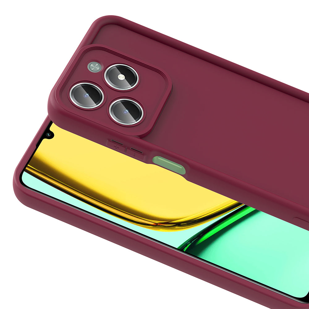 Realme C61 Kılıf Kamera Korumalı Zore Ananas Kapak Siyah