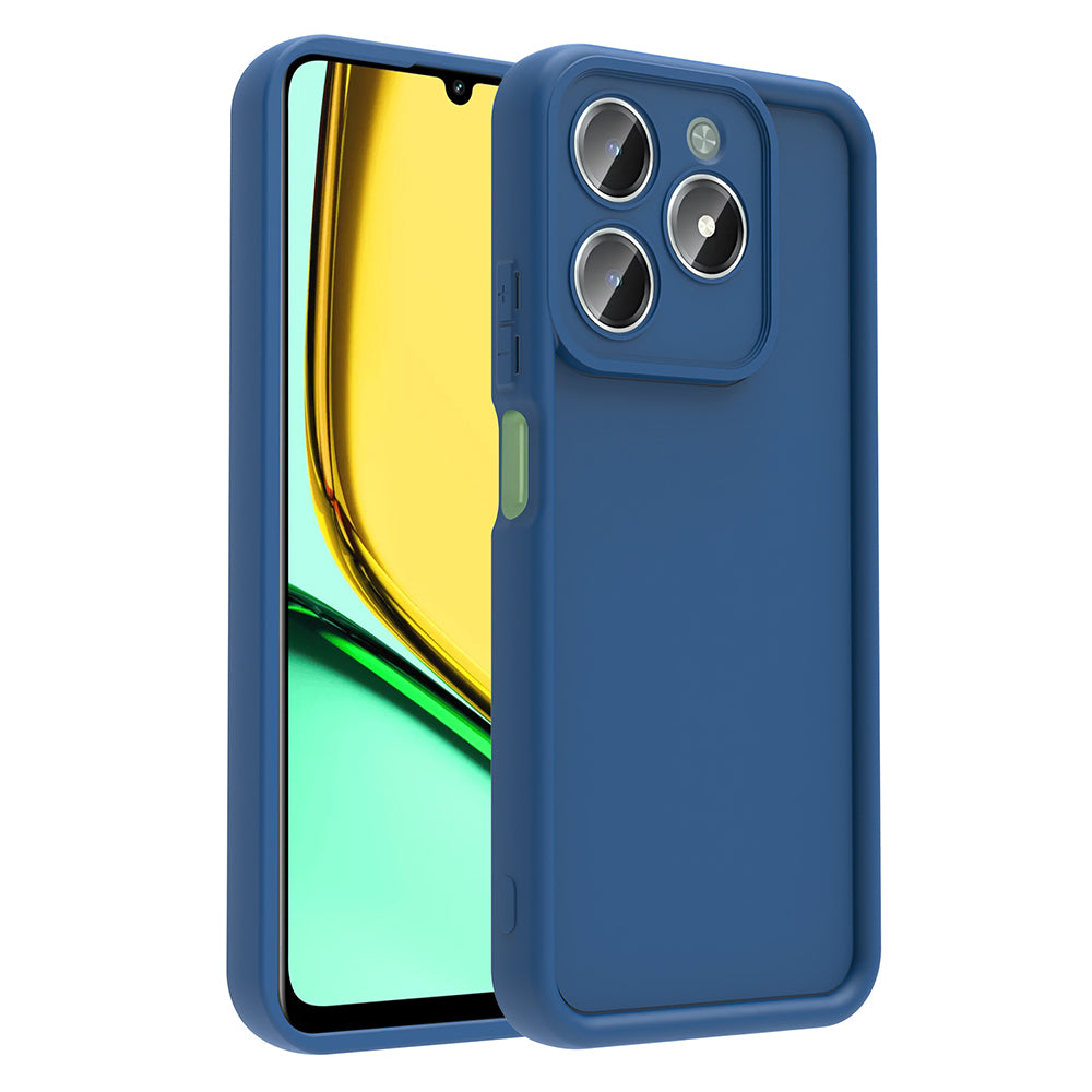 Realme C61 Kılıf Kamera Korumalı Zore Ananas Kapak Koyu Yeşil