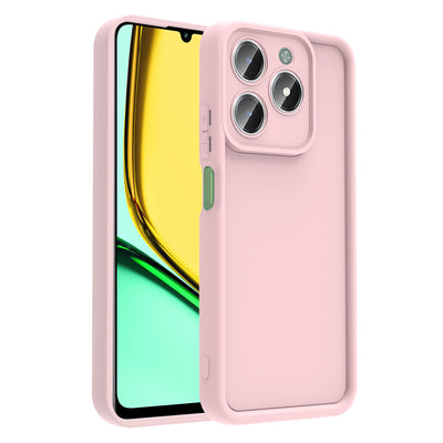 Realme C61 Kılıf Kamera Korumalı Zore Ananas Kapak Pembe