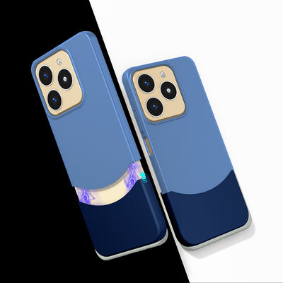 Realme C61 Kılıf Mıknatıslı Zore Duble Kapak Lacivert