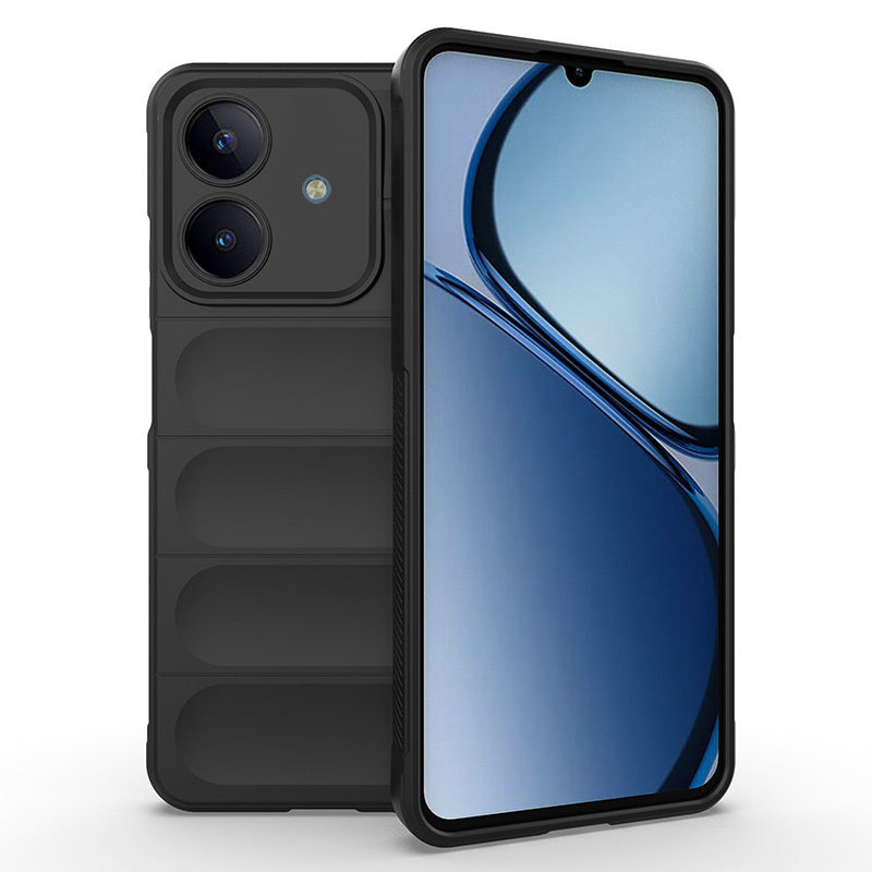 Realme C63 Kılıf Esnek TPU Oyuklu Arka Yüzey Tasarımlı Zore Etnik Silikon Kapak