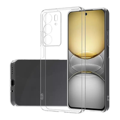 Realme C75 Kılıf Zore Süper Silikon Kapak Şeffaf