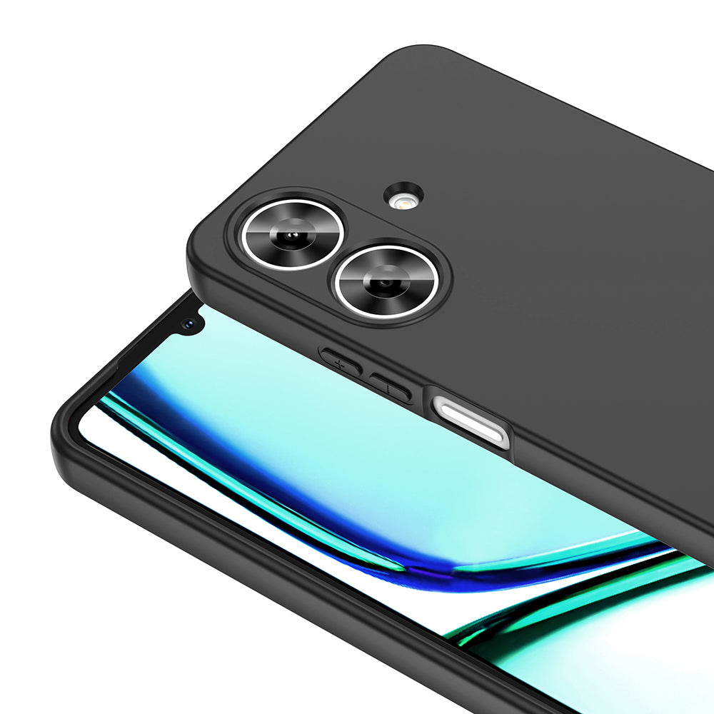 Realme Note 60 Kılıf Zore Mara Lansman Kapak Siyah