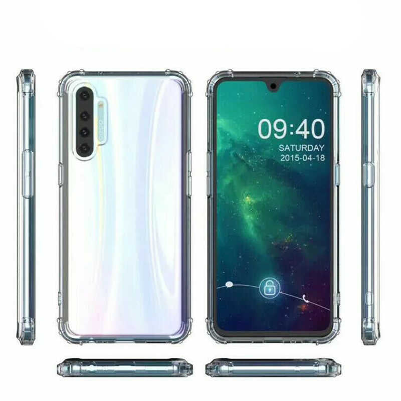 Realme XT Kılıf Zore Nitro Anti Shock Silikon Renksiz