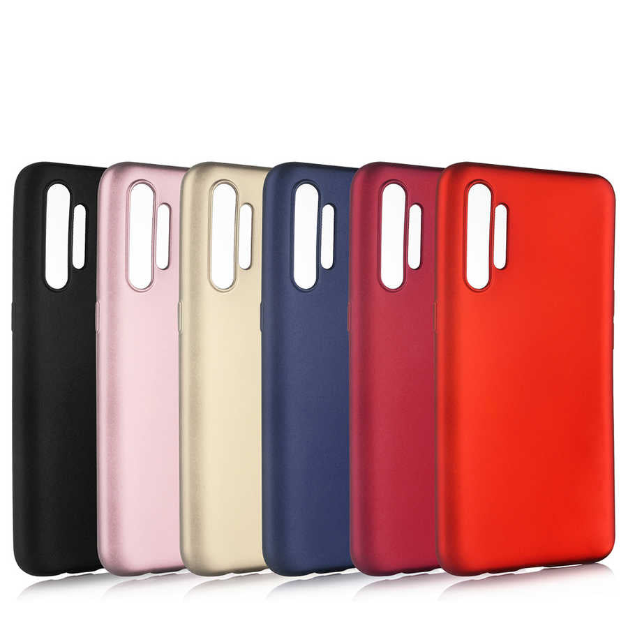 Realme XT Kılıf Zore Premier Silikon Kapak Mürdüm