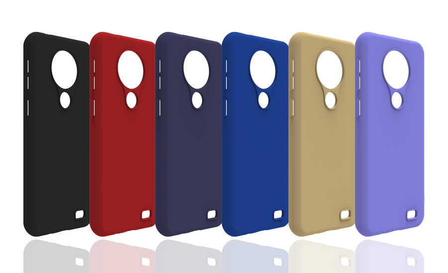 Reeder P13 Blue Max 2020 Kılıf Zore Biye Silikon Mavi