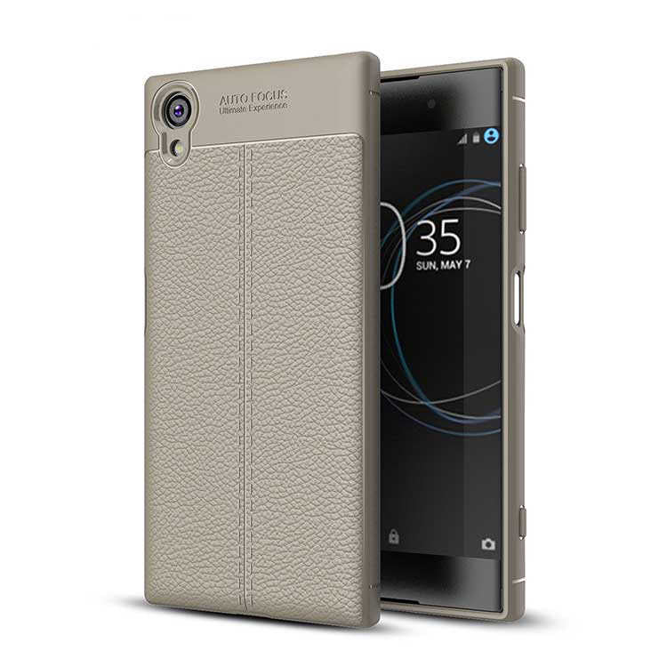 Sony Xperia XA1 Plus Kılıf Zore Niss Silikon Kapak Gri