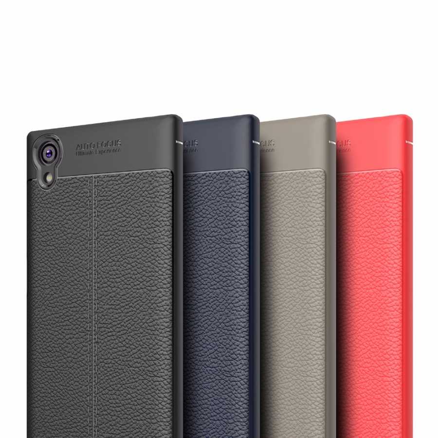 Sony Xperia XA1 Plus Kılıf Zore Niss Silikon Kapak Gri