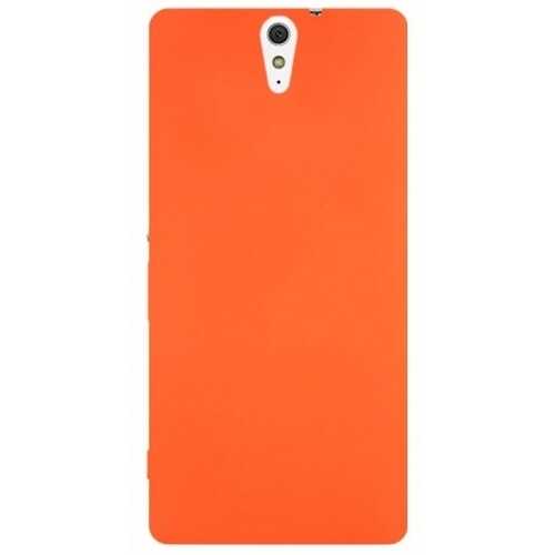 Sony Xperia C5 Kılıf Zore Premier Silikon Kapak Turuncu