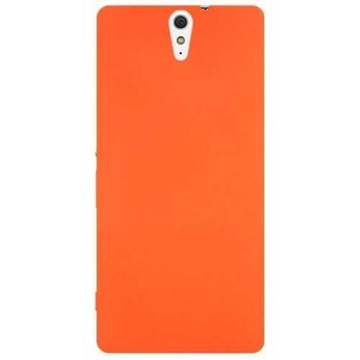 Sony Xperia C5 Kılıf Zore Premier Silikon Kapak Turuncu
