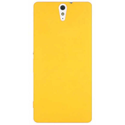 Sony Xperia C5 Kılıf Zore Premier Silikon Kapak Sarı