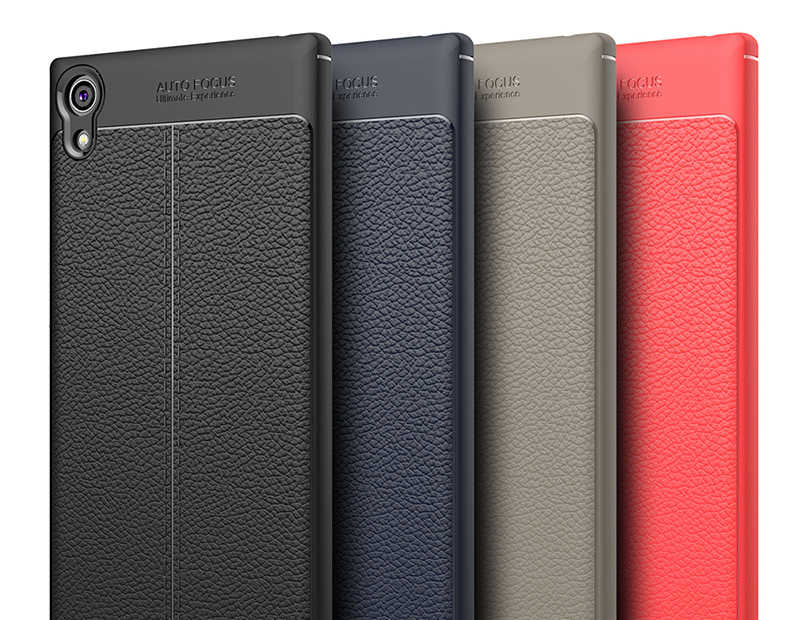 Sony Xperia XA1 Ultra Kılıf Zore Niss Silikon Kapak Gri