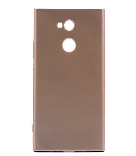 Sony Xperia XA2 Kılıf Zore Premier Silikon Kapak Gold