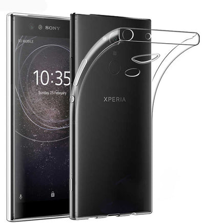 Sony Xperia XA2 Ultra Kılıf Zore Süper Silikon Kapak Renksiz