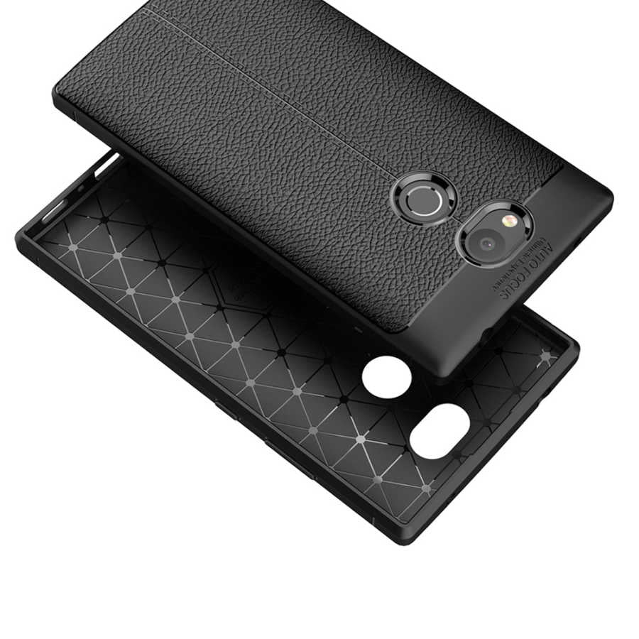 Sony Xperia XA2 Ultra Kılıf Zore Niss Silikon Kapak Gri