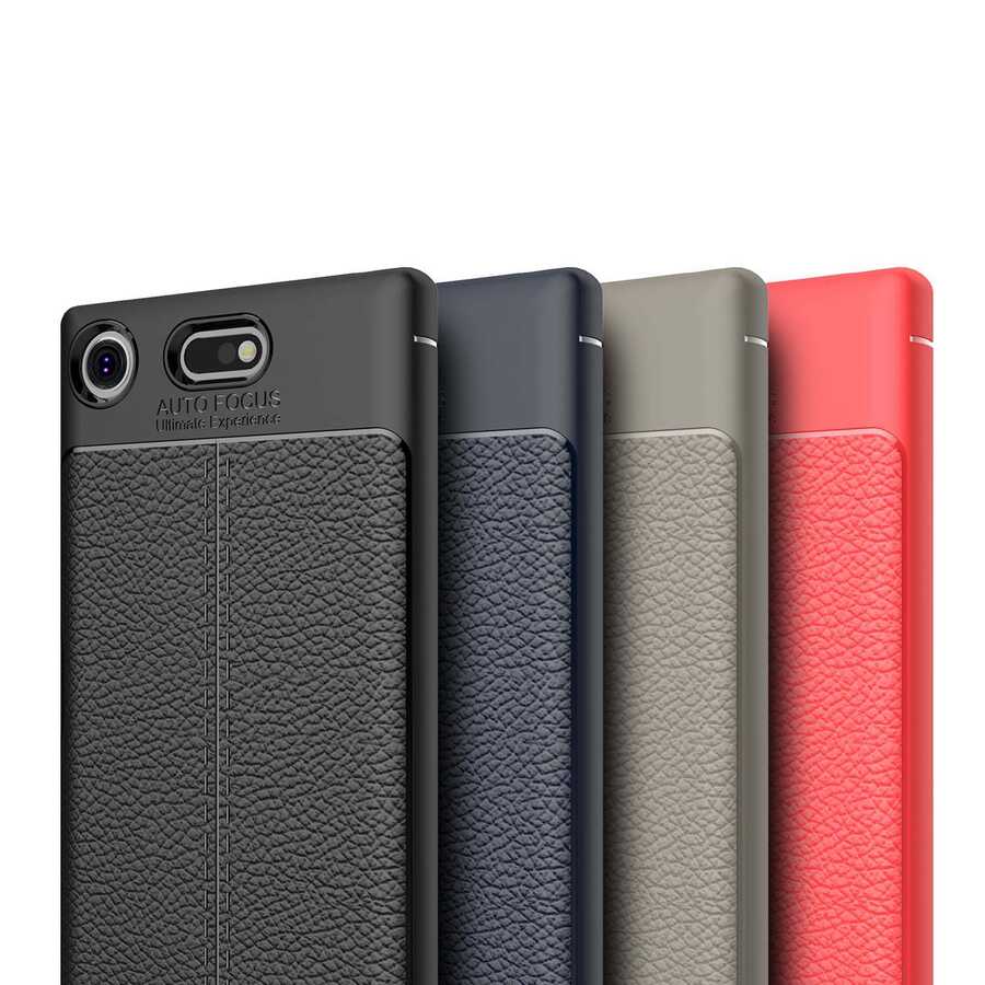 Sony Xperia XZ1 Kılıf Zore Niss Silikon Kapak Lacivert
