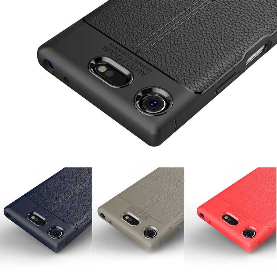 Sony Xperia XZ1 Kılıf Zore Niss Silikon Kapak Siyah