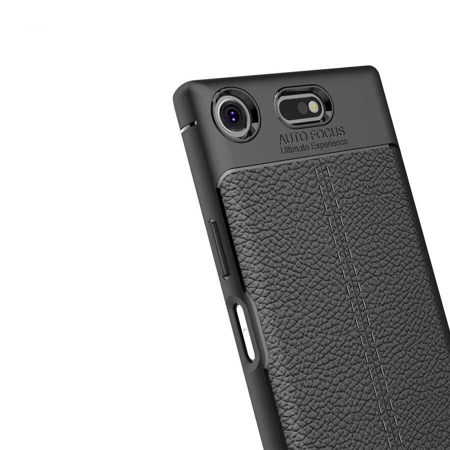 Sony Xperia XZ1 Kılıf Zore Niss Silikon Kapak Kırmızı
