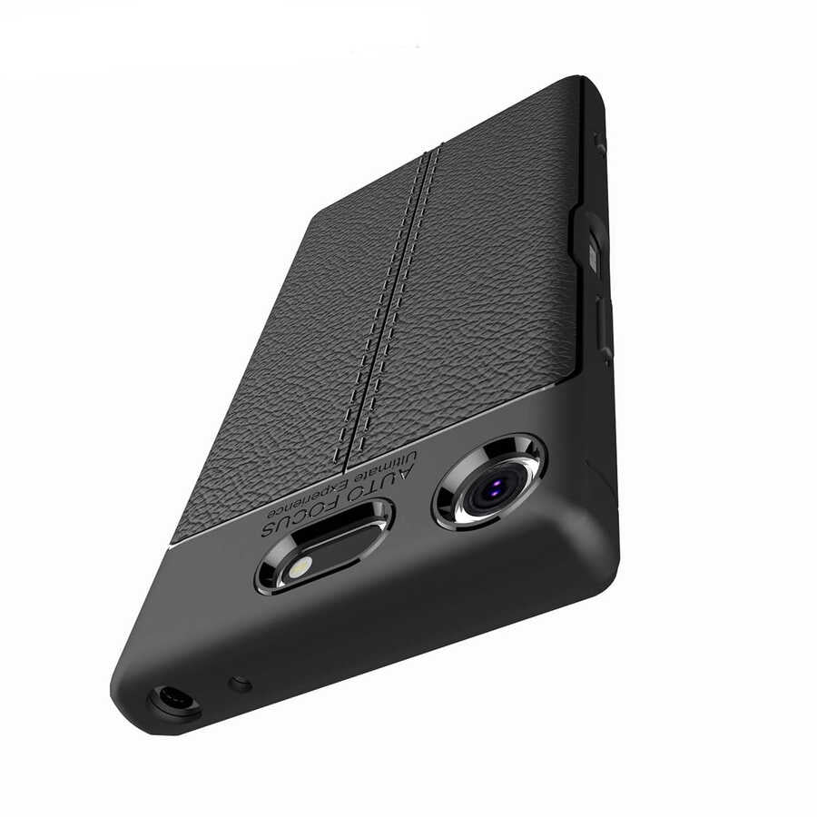 Sony Xperia XZ1 Kılıf Zore Niss Silikon Kapak Lacivert