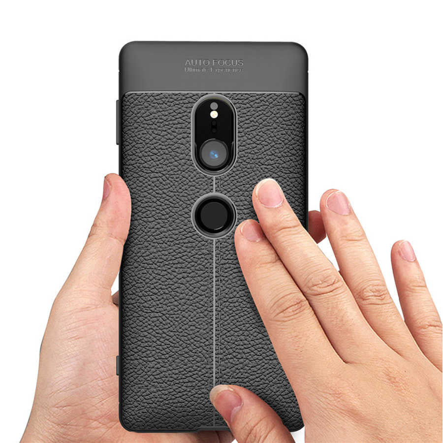 Sony Xperia XZ2 Kılıf Zore Niss Silikon Kapak Gri
