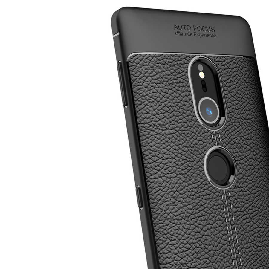 Sony Xperia XZ2 Kılıf Zore Niss Silikon Kapak Lacivert
