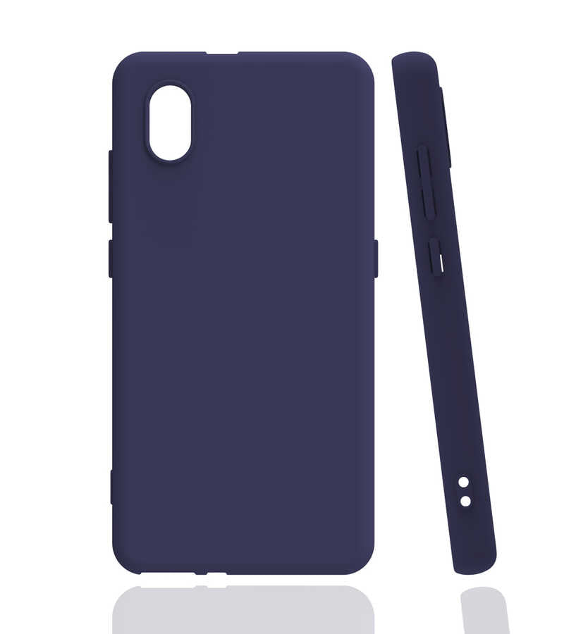 TCL L7 Kılıf Zore Biye Silikon Lacivert