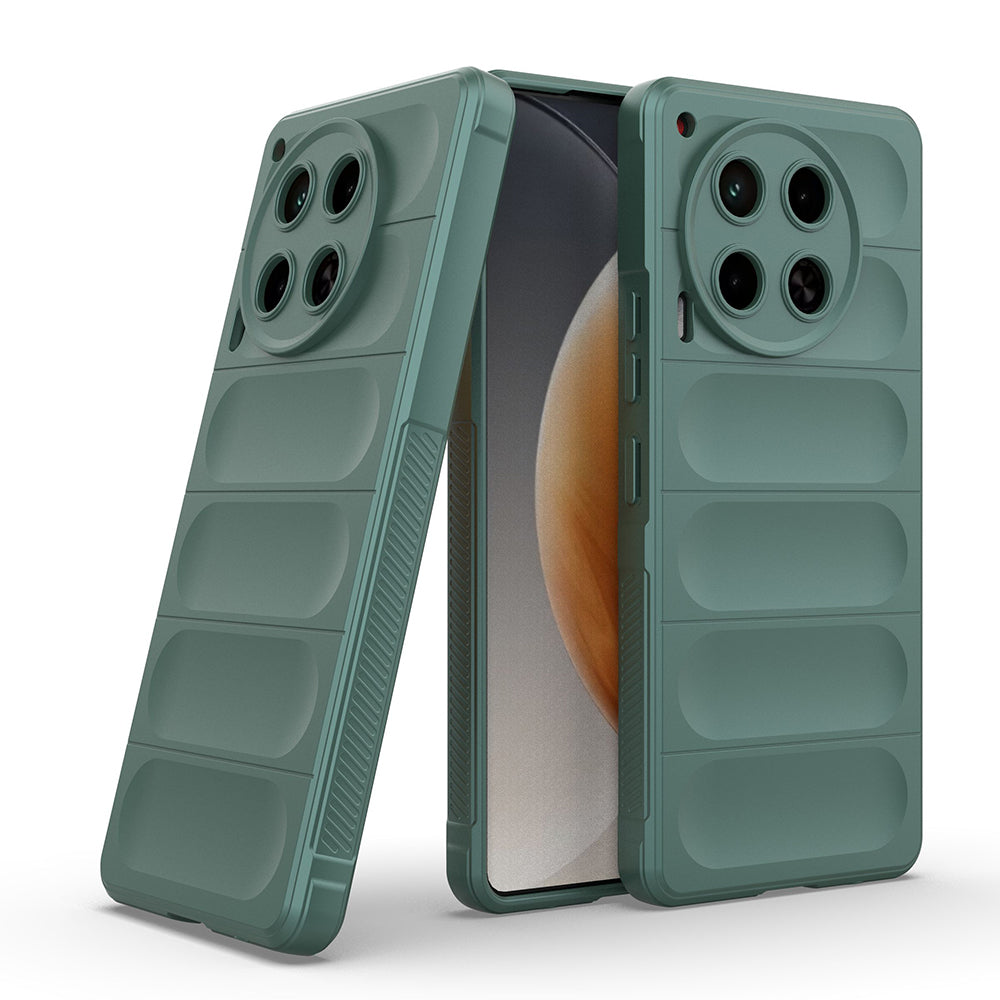 Tecno Camon 30 4G Kılıf Esnek TPU Oyuklu Arka Yüzey Tasarımlı Zore Etnik Silikon Kapak Siyah