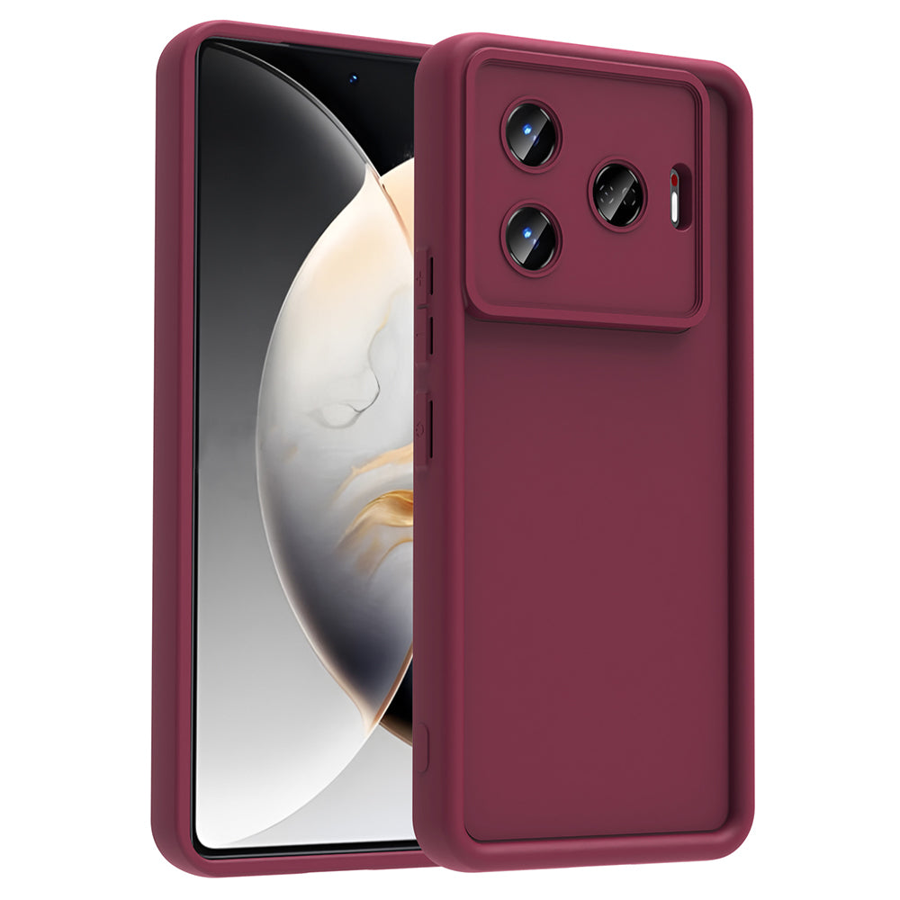 Tecno Camon 30 Pro 5G Kılıf Kamera Korumalı Zore Ananas Kapak Mürdüm