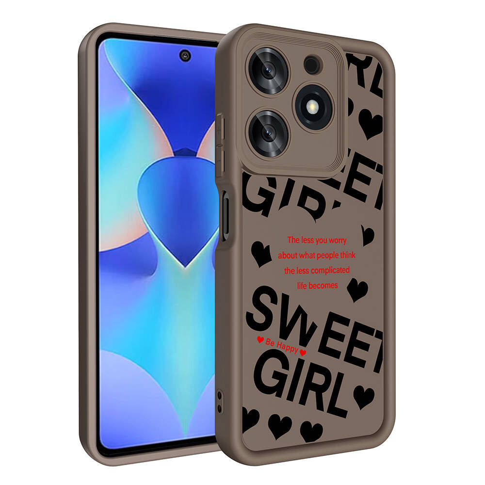 Tecno Spark 10 Pro 4G Kılıf Kamera Korumalı Baskılı Arka Yüzey Zore Klas Kapak Siyah
