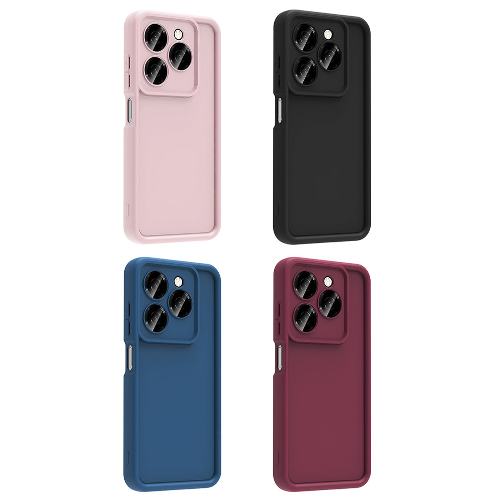 Tecno Spark 20 Case Camera Protection Zore Pineapple Cover Pink
