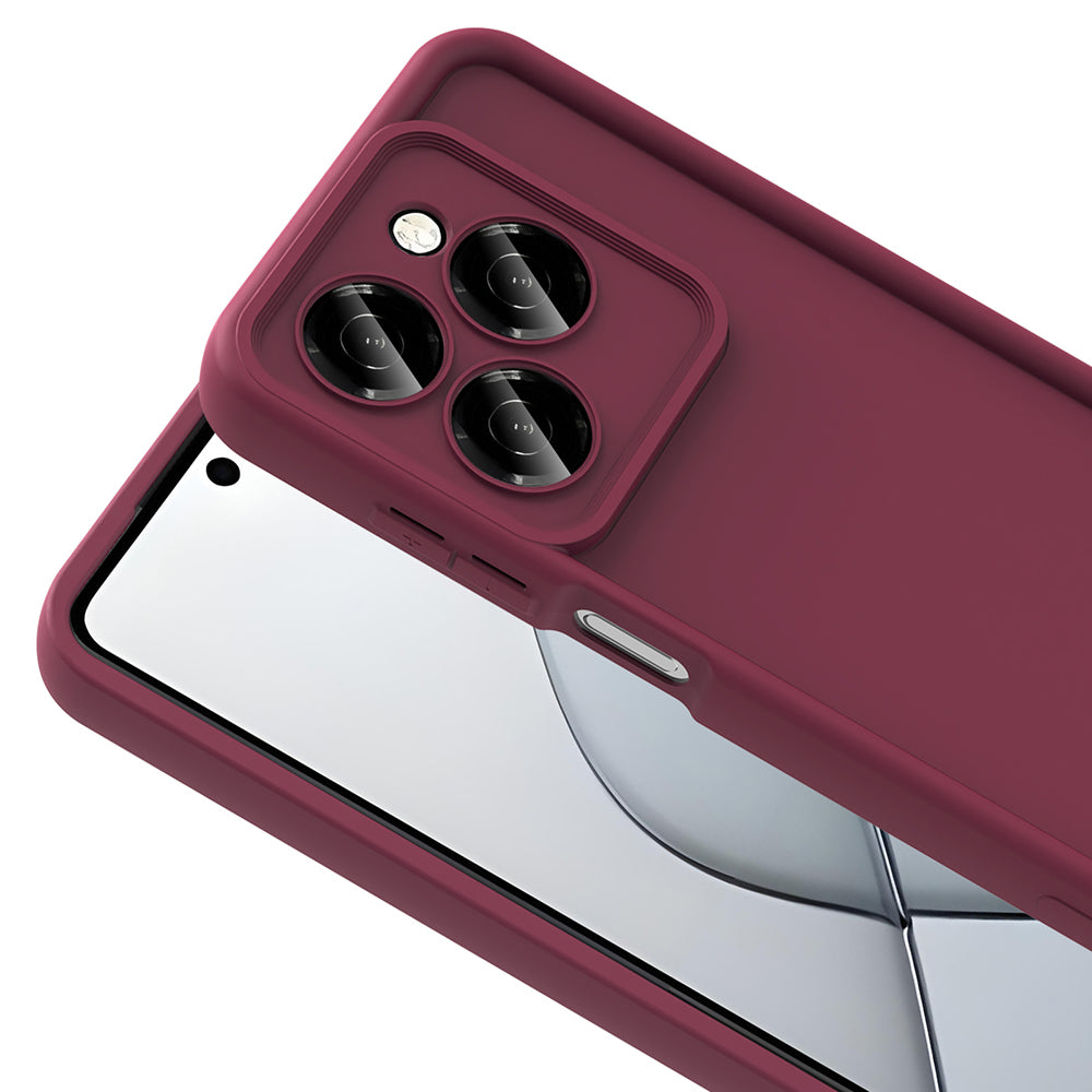 Tecno Spark 20 Pro 5G Kılıf Kamera Korumalı Zore Ananas Kapak Mürdüm