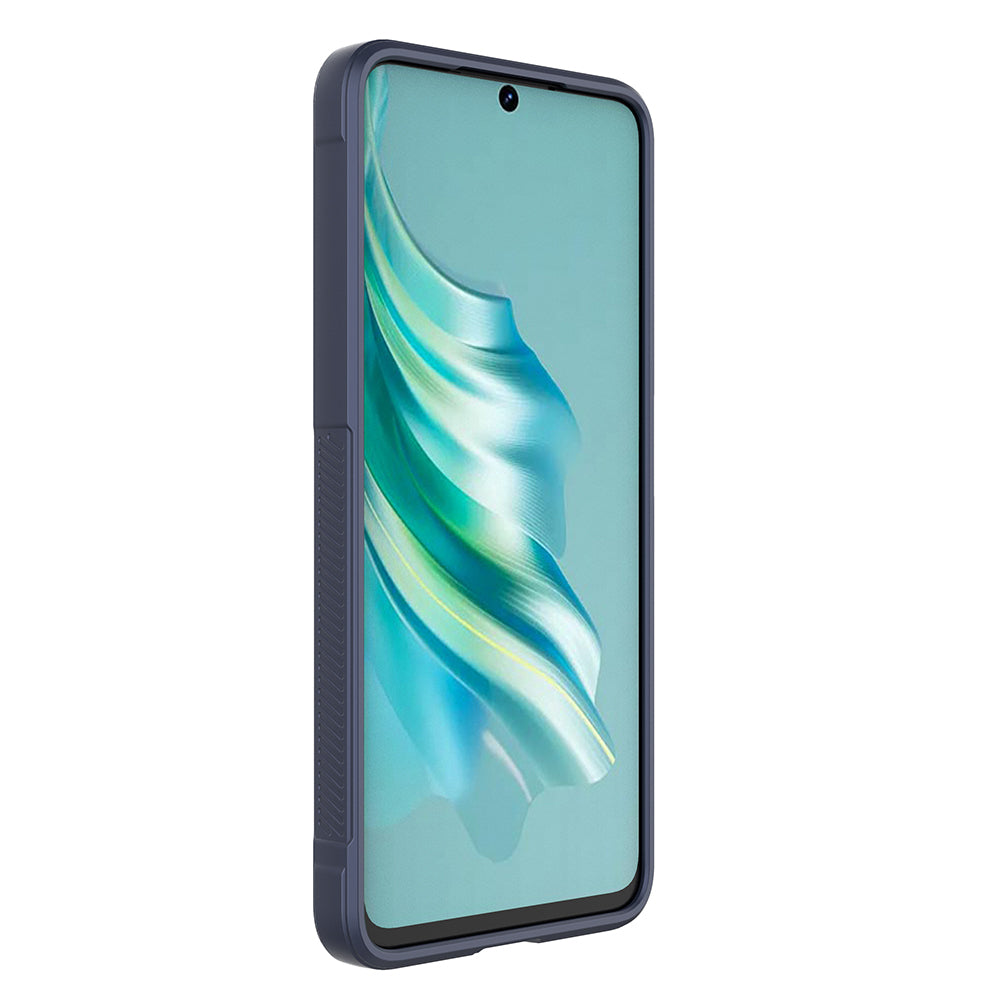 Tecno Spark 20C Kılıf Esnek TPU Oyuklu Arka Yüzey Tasarımlı Zore Etnik Silikon Kapak Siyah