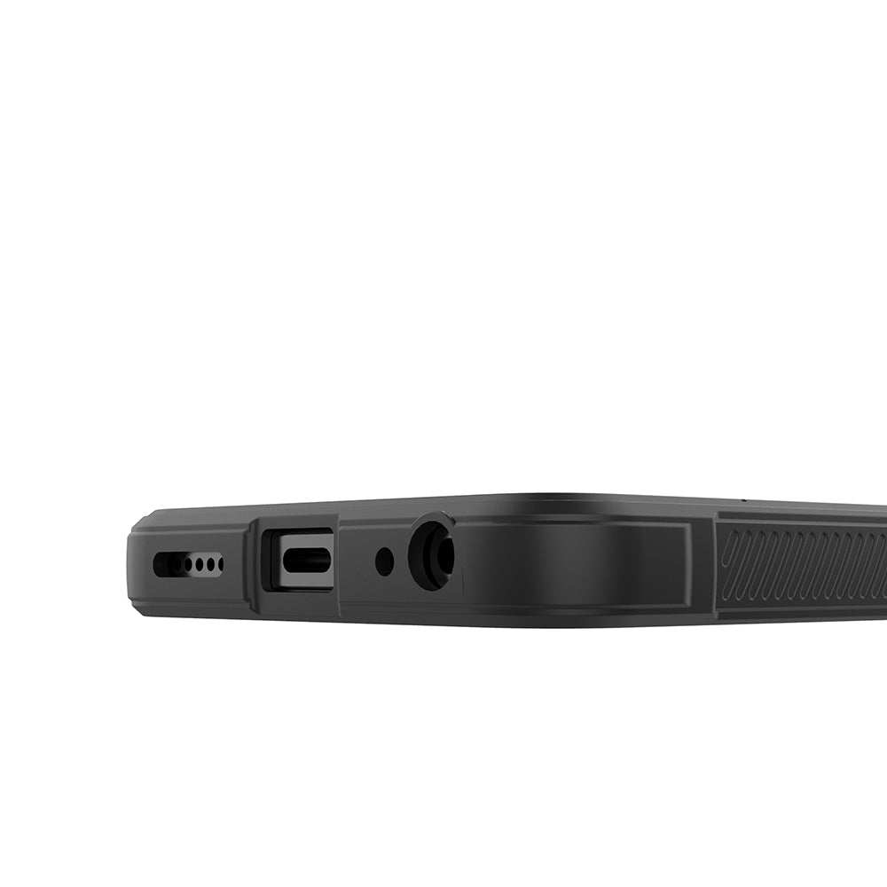 Tecno Spark 20C Kılıf Esnek TPU Oyuklu Arka Yüzey Tasarımlı Zore Etnik Silikon Kapak Siyah