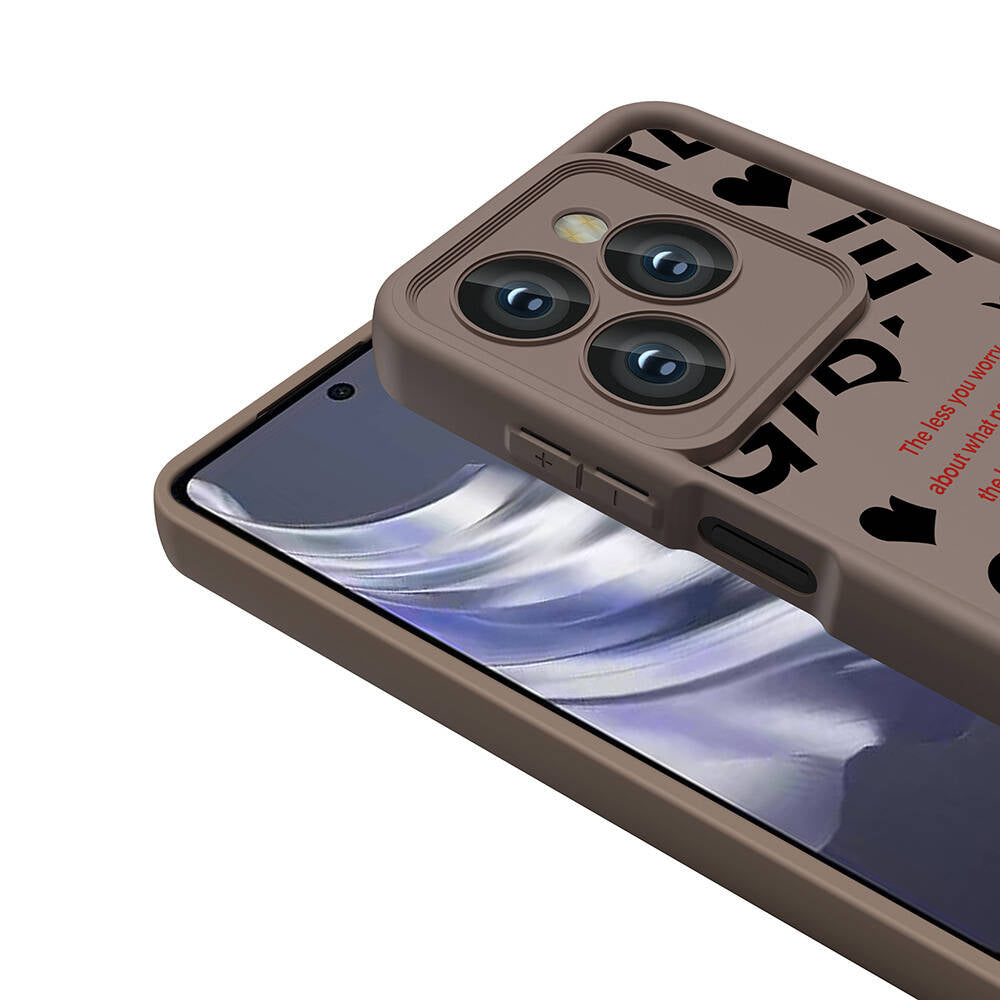 Tecno Spark 20C Kılıf Kamera Korumalı Baskılı Arka Yüzey Zore Klas Kapak Beyaz