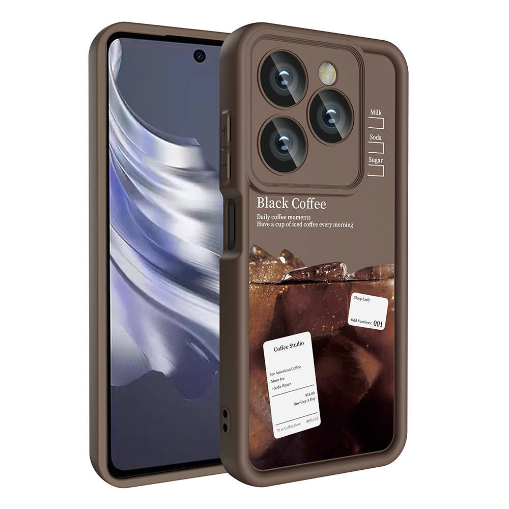 Tecno Spark 20C Kılıf Kamera Korumalı Baskılı Arka Yüzey Zore Klas Kapak Beyaz