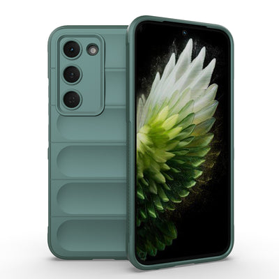 Tecno Spark 40 Pro Kılıf Esnek TPU Oyuklu Arka Yüzey Tasarımlı Zore Etnik Silikon Kapak Lacivert