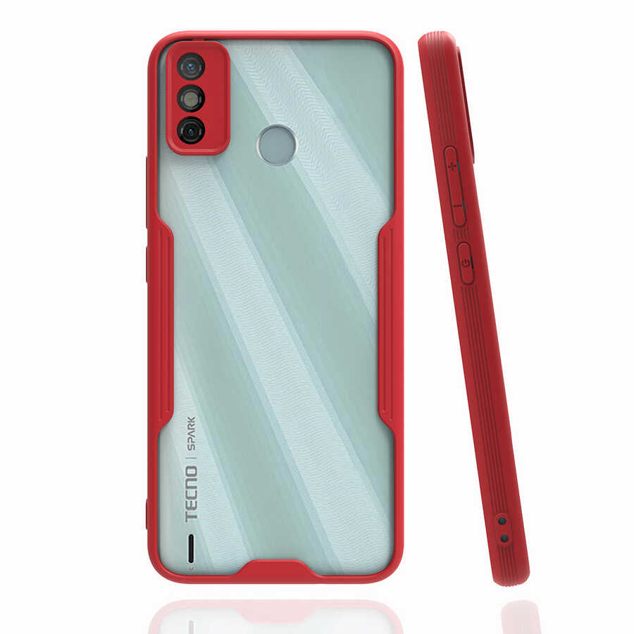 Tecno Spark 6 Go Kılıf Zore Parfe Kapak Pembe