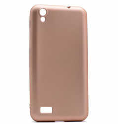 Vestel Venüs V3 5040 Kılıf Zore Premier Silikon Kapak Gold